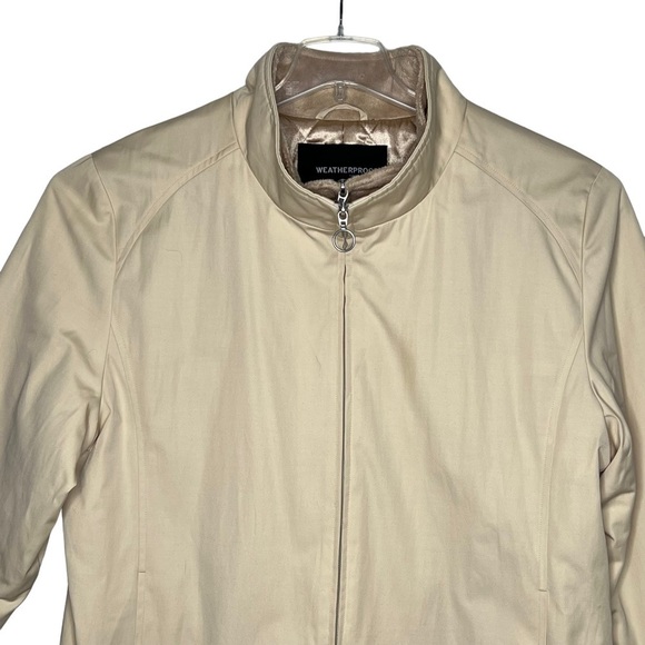 Weatherproof All Weather Mid Length Car Coat Ivory Size XL Insulated Zip Classic - Picture 8 of 13